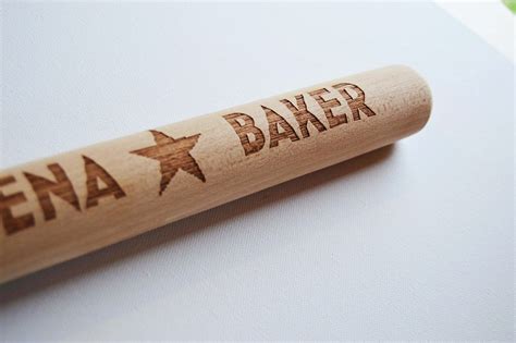 Personalised Engraved Rolling Pin Custom Wooden Rolling Pin Etsy Uk