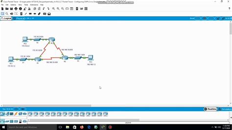 Packet Tracer Configuring Ospfv In A Single Area Youtube