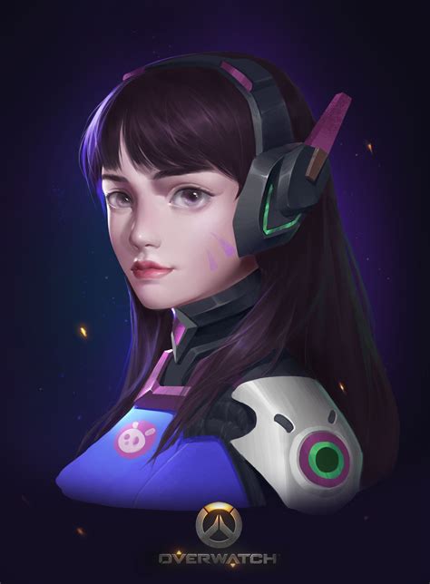 Artstation Overwatch Dva Stark Chuang Overwatch Game Art Stark