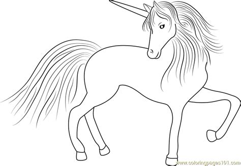 Pegasus Unicorn Coloring Page - Free Unicorn Coloring Pages