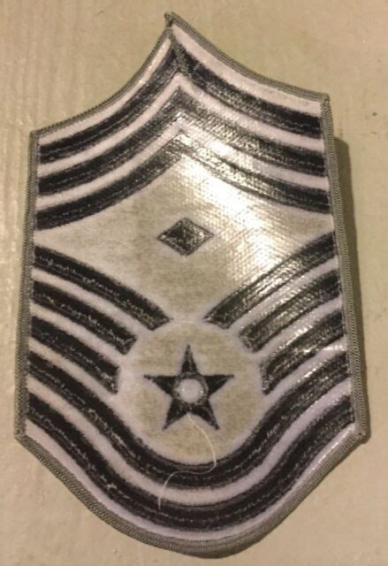 Us Air Force E9 Chief Master Sgt First Sargent Combat Patch Stripes