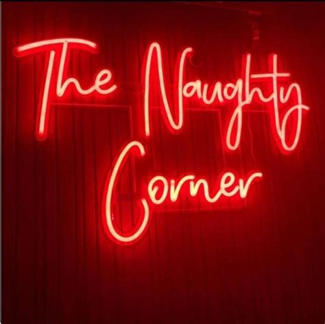 The Naughty Corner Custom Made Led Neon Club Light Sign Etsy Uk