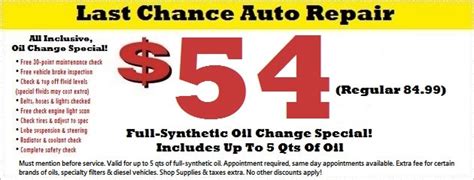 Oil Change Specials And Coupons Naperville Plainfield Rd Plainfield