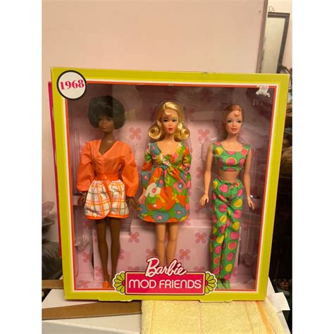 絕版古董芭比娃娃禮盒2018barbie Mod Friends Christie Stacey 蝦皮購物
