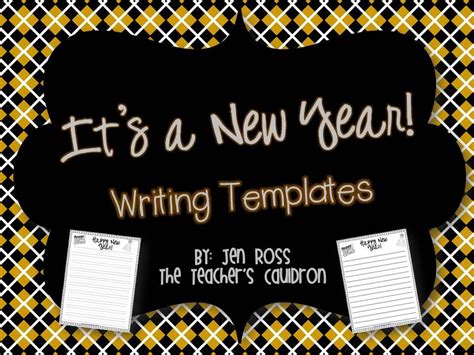 New Years Writing Freebie When You Become A Fan Of The Teachers