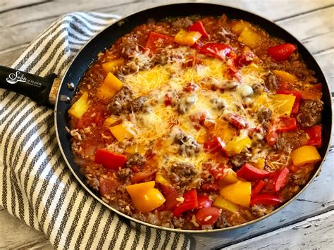 Campbell's soup is salt in a can. One Pot Unstuffed Peppers With Rice - Swirls of Flavor