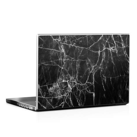 Laptop Lid Skin Black Marble By Marble Collection Decalgirl