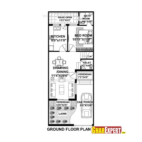 20 X 50 House Floor Plans Designs Floorplansclick