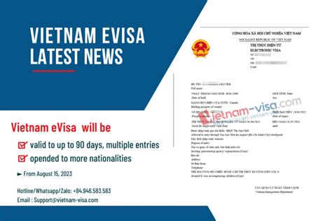 Official Vietnam Evisa Will Be Valid For Up To 90 Days Multiple Entries