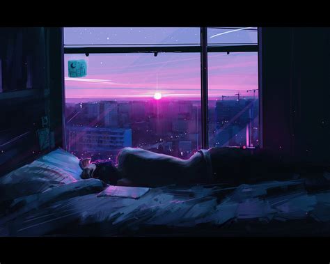 X Another Day Sleeping Person Sunrise From Window Wallpaper X Resolution Hd K