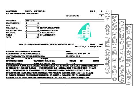 Soporte Administrativo De Condominios Recibos De Cuotas Mantenimiento