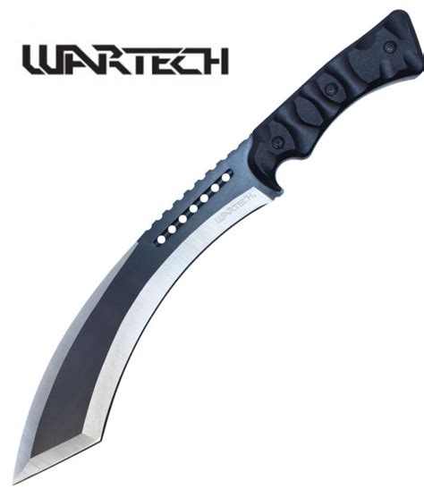 Wartech 16″ Black Tactical Curved Tanto Machete Giri Martial Arts