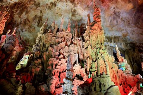The Karst Cave In Bama Villiage Guangxi China Stock Image Image Of