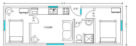 Floor Plans Non Loft Richs Portable Cabins And Tiny Homes Floor