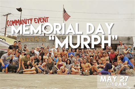 Memorial Day Murph Monday Deuce Gym