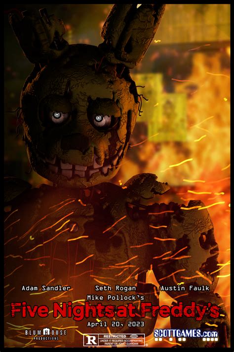 School Photoshop Project Fnaf Movie Poster By Tf541productions On