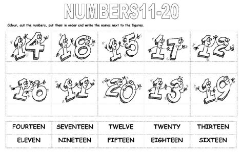 Numbers 11 20 Activity Live Worksheets
