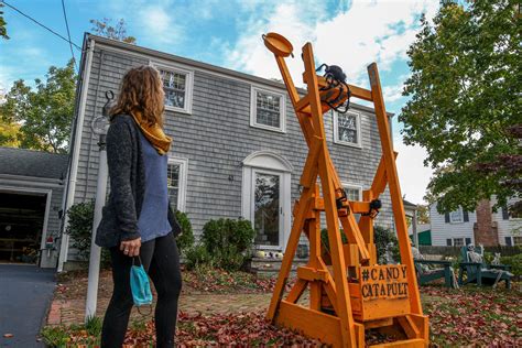 Halloween 2020 Trick Or Treat Chutes Catapults To Socially Distance