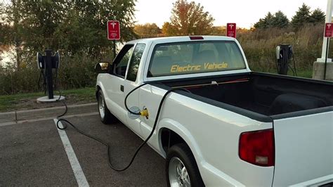 Lithium Battery Electric Chevy S10 Ev Tesla Destination Charging With A