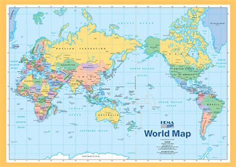 Printable A4 Size World Political Map Pdf World Political Map Blank