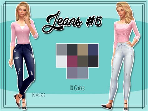 Kass Jeans 5 Maxis Match Sims 4 Updates ♦ Sims 4