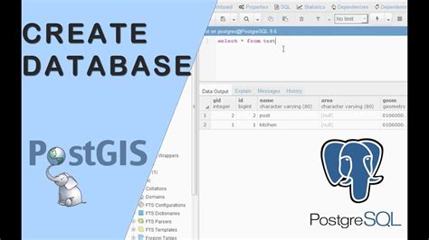 Postgresql Create Postgis Database And Import Shapefiles Youtube