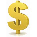 Dollar Clipart Gold Money 3d Sign Icon