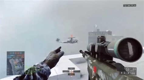 Battlefield 4 Z10w Pilot Headshot Kill With Sniper D Ps4 Youtube