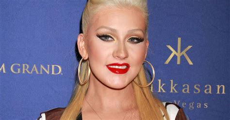 Christina Aguilera Sur Le Tapis Rouge Du E Anniversaire Du Club Hakkasan Las Vegas Le
