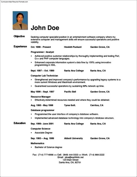 Successful Resume Template Free Samples Examples Format Resume
