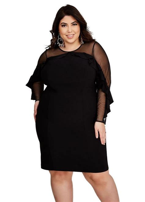 Check Out These Stylish Little Black Dress Ashley Stewart Plus Size