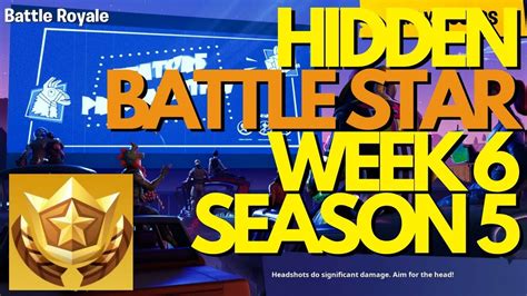Week 6 Season 5 Secret Battle Star Loading Screen Fortnite Tutorial