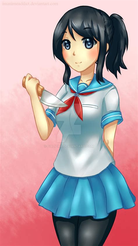 Dere Chan Yandere Simulator Speedpaint By Galicry On Deviantart