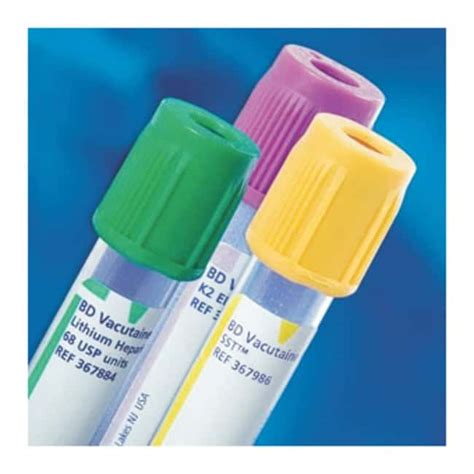 Bd Vacutainer Plastic Blood Collection Tubes With Sodium Citrate