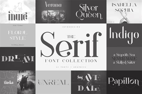 The Serif Font Collection Serif Fonts Creative Market