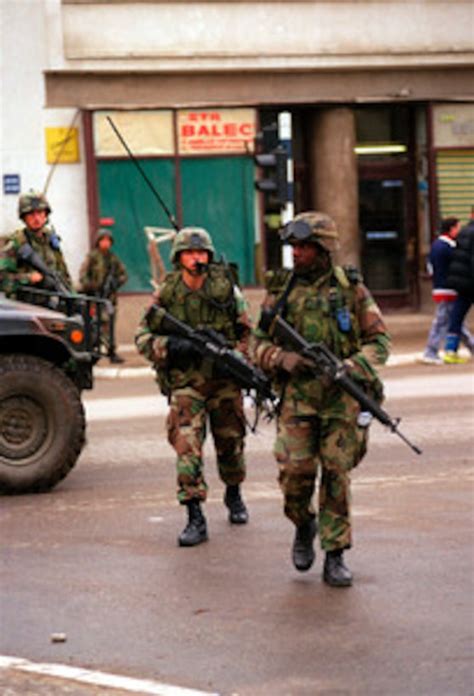 Us Marines From 3rd Battalion 8th Marine Regiment Patrol The Streets