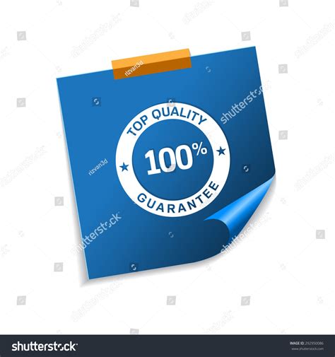 Top Quality Blue Sticky Notes Vector Stock Vector Royalty Free