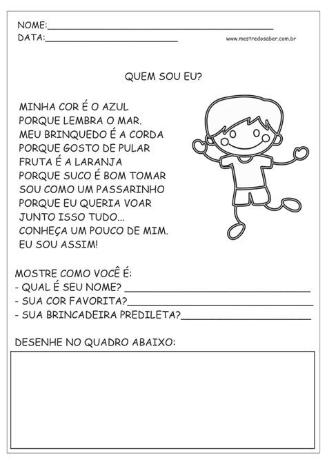 Blog Professor Zezinho Atividades De Português 1 Ano Do Ensino Fundamental