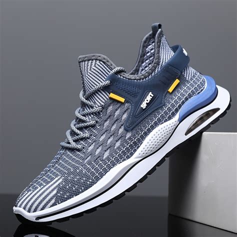 Mens Air Cushion Shoes Breathable Soft Mesh Sneakers For Outdoor