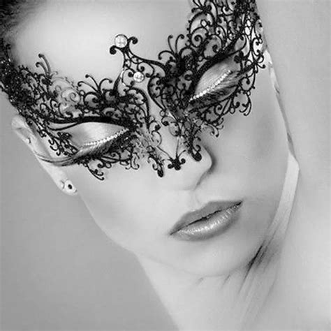 1pcs Black Women Sexy Metal Lace Eye Mask Carnival Party Masks For Masquerade Halloween Venetian