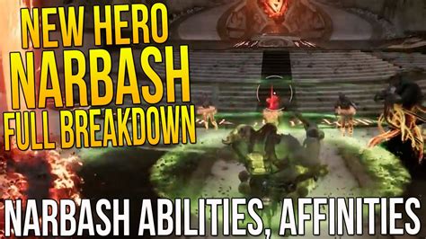 Paragon New Hero Narbash Full Breakdown Narbash Abilities Affinities