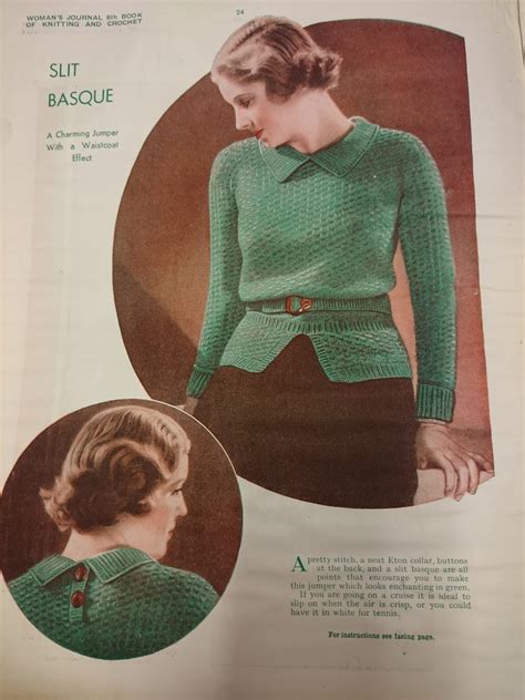 The Vintage Pattern Files 1930s Knitting One To Knit And One To Crochet