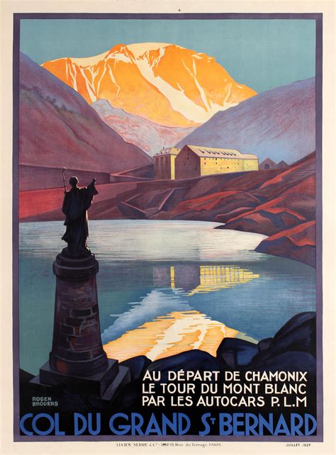 Roger Broders - Original Vintage Art Deco Travel Poster By Broders For Thonon Les Bains PLM Rail ...