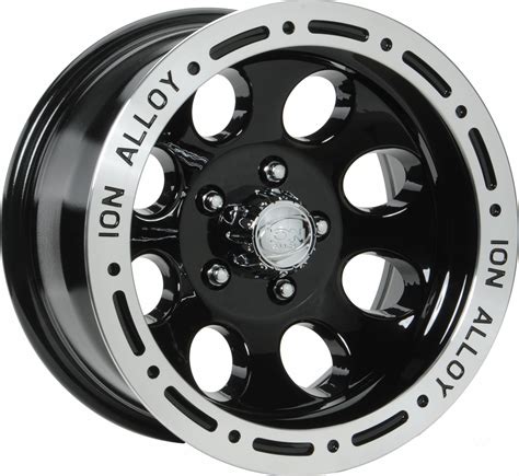 Our genii double internal beadlock upgrade is the perfect answer for ultra low psi wheelin in the snow, especially with bias ply tires. iON 174 Wheel in Gloss Black with Machined Lip for 84-06 ...