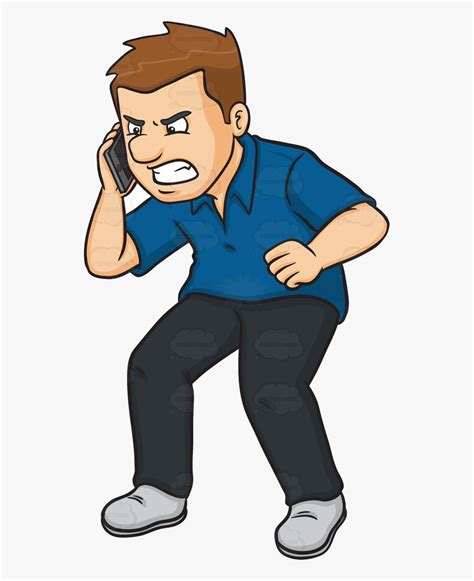 Phone Someone On The Clipart Collection Transparent Angry Man Images