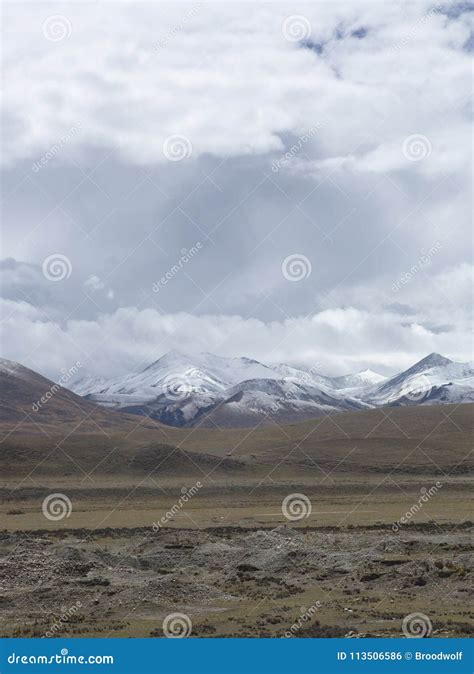 Snow Capped By White Clouds 11 Stock Photo Image Of Mountains