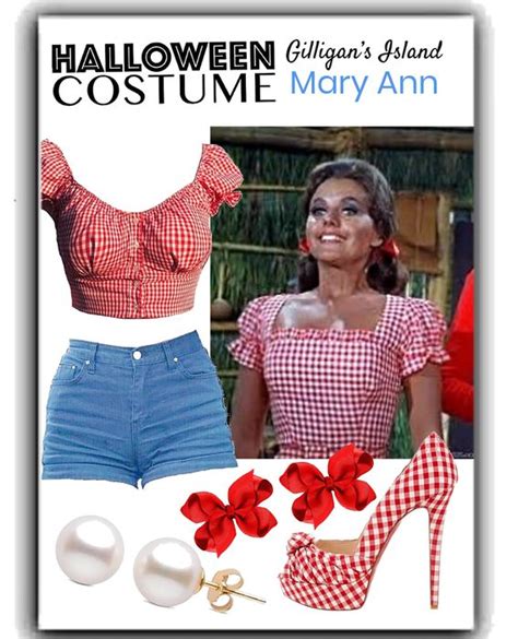 gilligans island mary ann halloween costume outfit shoplook retro halloween costume