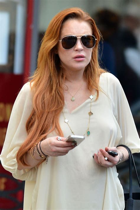 Lindsay Lohan Showing Off Her Legs Out In Nyc July 2014