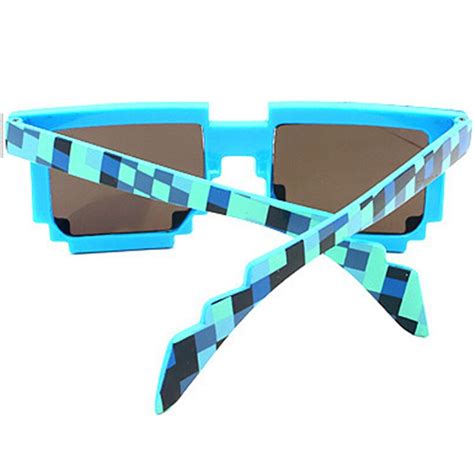 מוצר Minecraft Glasses Deal With It 8 Bit Pixel Women Men Sunglasses Female Male Mosaic Sun