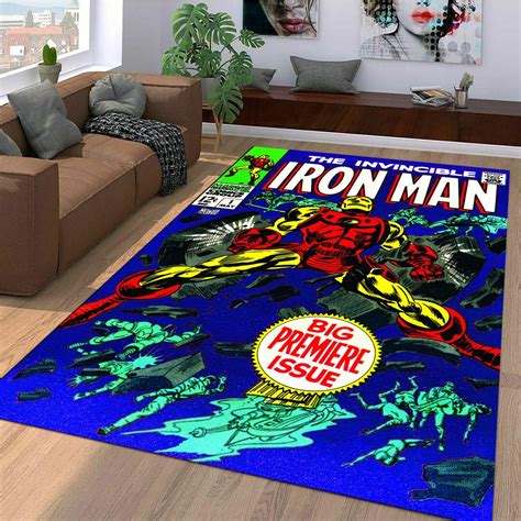 Iron Man Comic Book No 1 First Number Fantastic Rug Decor Etsy